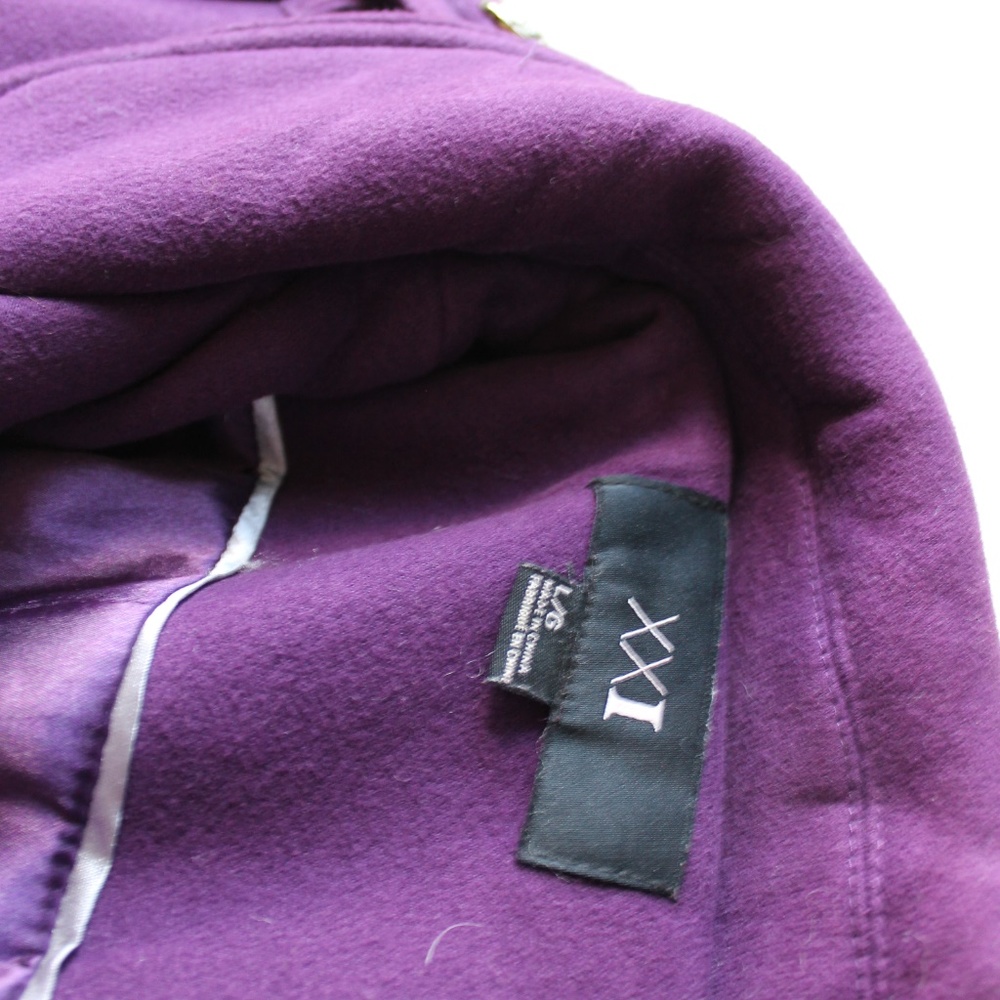 Purple Belted Coat - Picture 2 of 4